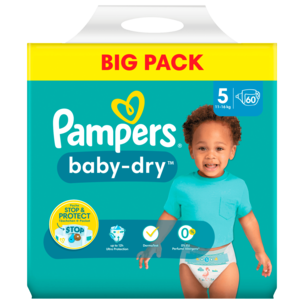 Pampers Baby-Dry Windeln Gr.5 11-16kg Big Pack 60 Stück